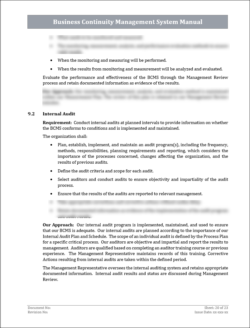 ISO 22301 Documentation Toolkit for Business Continuity