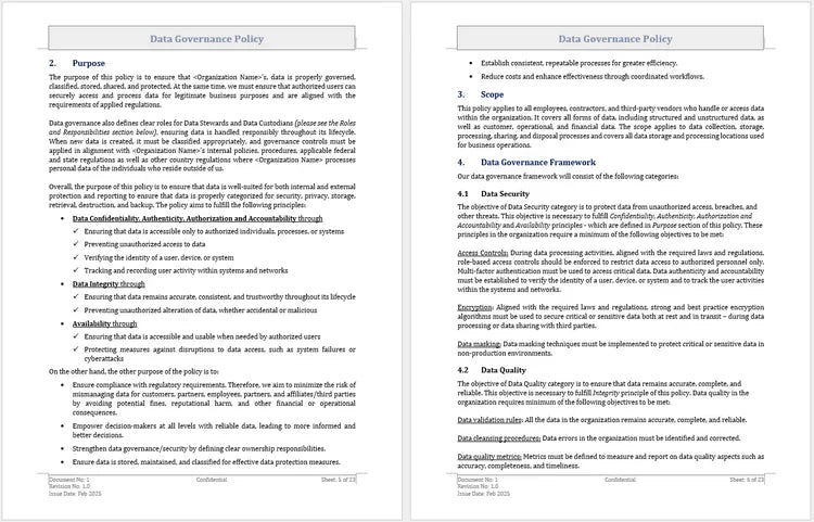 Data Governance Framework