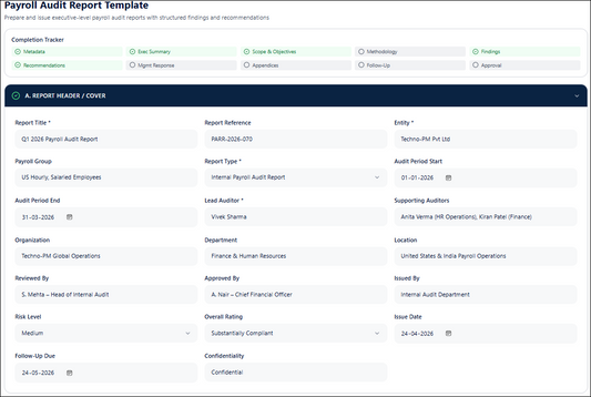 Payroll Audit Report Template: A Comprehensive Guide to Ensuring Compliance and Accuracy