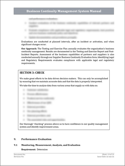 ISO 22301 Documentation Toolkit for Business Continuity