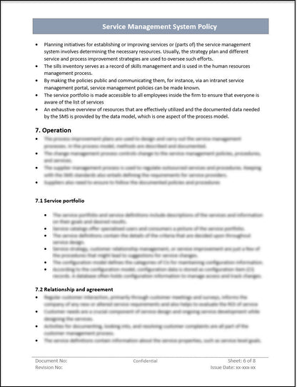 ISO 20000 Documentation Toolkit