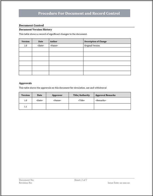 ISO 20000 Documentation Toolkit