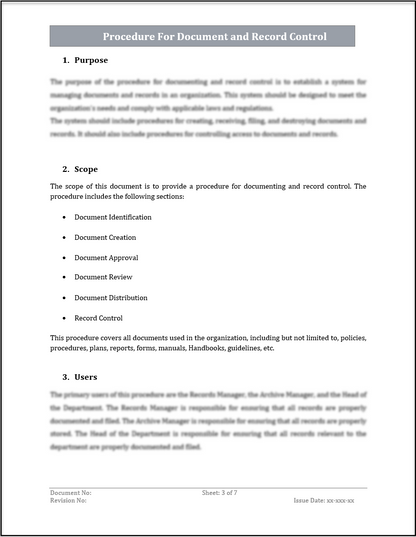 ISO 20000 Documentation Toolkit