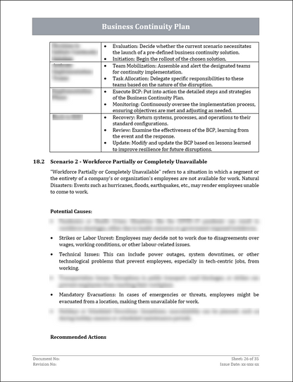 ISO 22301 Documentation Toolkit for Business Continuity