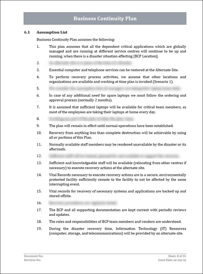 ISO 22301 Documentation Toolkit for Business Continuity